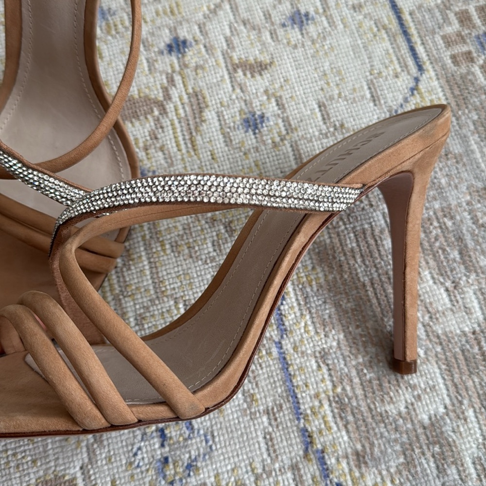 SCHUTZ Armina Slide Sandal In Honey Beige Size 10 - Picture 14 of 15